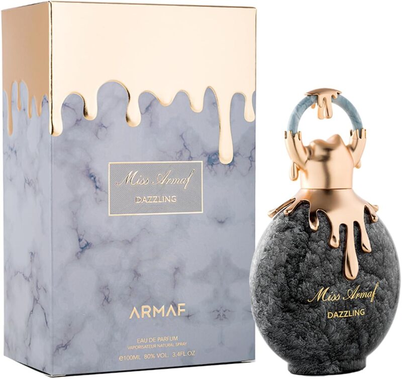 Armaf Perfume for Women Miss Armaf Dazzling Eau De Parfum 100ml For Her, Long Lasting, Fragrance, Grey